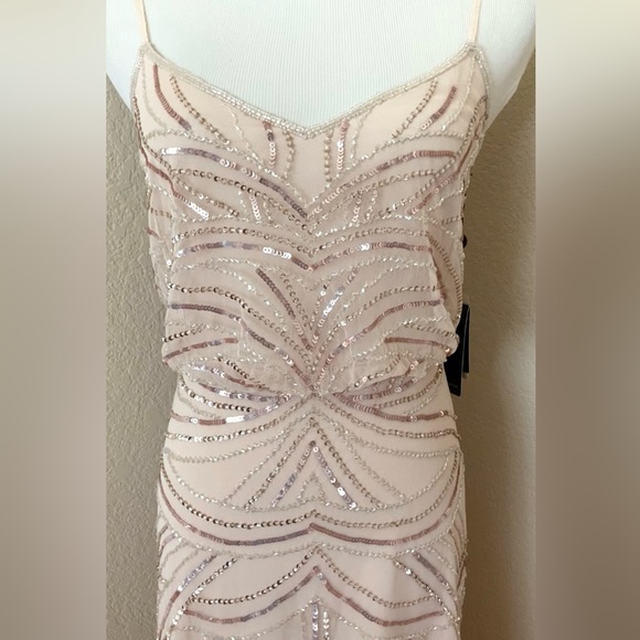 Special occasion gown party dress bridesmaids wedding guest dress art deco dress - Picture 8 of 16